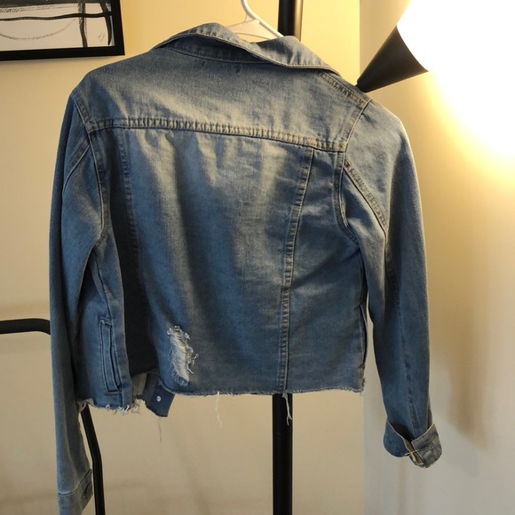 Distressed jean jacket - Picture 2 of 2
